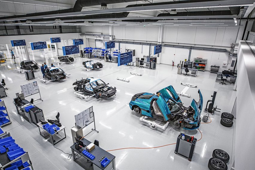Производствена линија на Rimac
